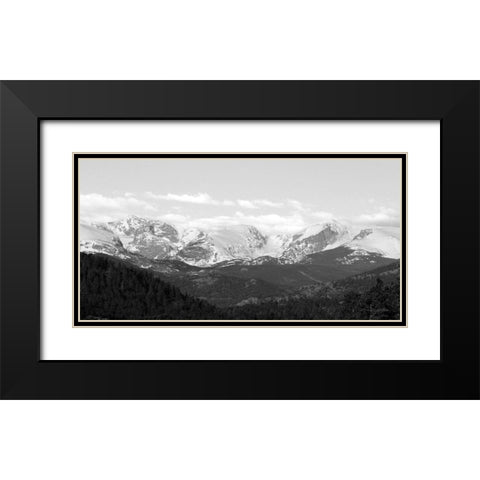 Estes Park Peaks   Black Modern Wood Framed Art Print with Double Matting by Deiter, Lori