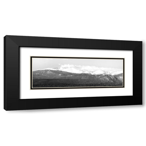 Longs Peak   Black Modern Wood Framed Art Print with Double Matting by Deiter, Lori