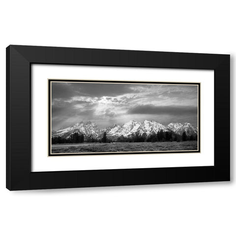 Sunlight on the Tetons    Black Modern Wood Framed Art Print with Double Matting by Deiter, Lori