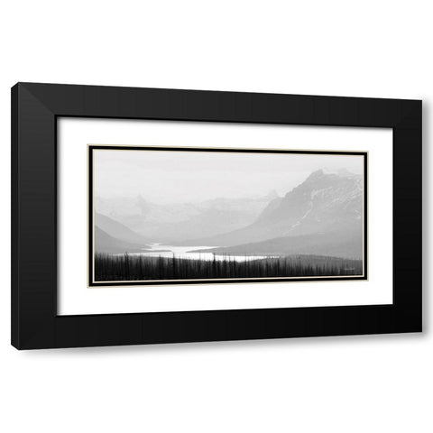 St. Marys Lake   Black Modern Wood Framed Art Print with Double Matting by Deiter, Lori
