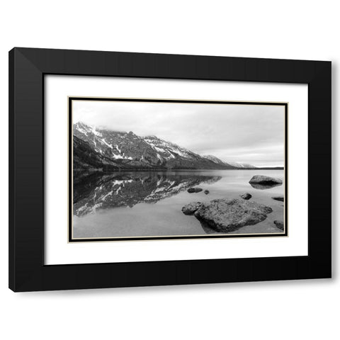 Jenny Lake    Black Modern Wood Framed Art Print with Double Matting by Deiter, Lori