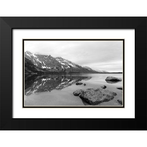 Jenny Lake    Black Modern Wood Framed Art Print with Double Matting by Deiter, Lori