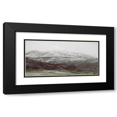 Hills of Wyoming I  Black Modern Wood Framed Art Print with Double Matting by Deiter, Lori