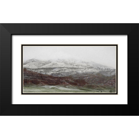 Hills of Wyoming I  Black Modern Wood Framed Art Print with Double Matting by Deiter, Lori
