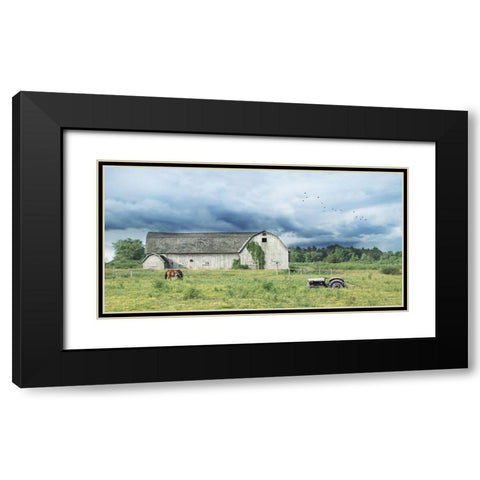 Green Pastures      Black Modern Wood Framed Art Print with Double Matting by Deiter, Lori