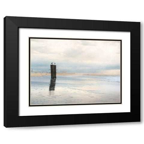 Sunrise at the Beach Black Modern Wood Framed Art Print with Double Matting by Deiter, Lori