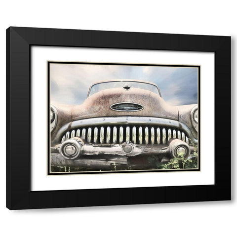 Rusty Buick Black Modern Wood Framed Art Print with Double Matting by Deiter, Lori