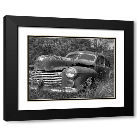 Rust Bucket Black Modern Wood Framed Art Print with Double Matting by Deiter, Lori