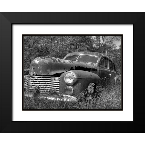 Rust Bucket Black Modern Wood Framed Art Print with Double Matting by Deiter, Lori