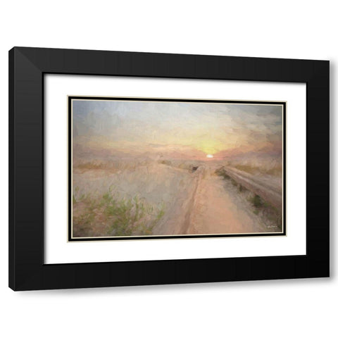Daybreak Black Modern Wood Framed Art Print with Double Matting by Deiter, Lori