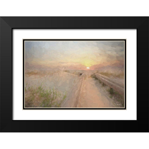 Daybreak Black Modern Wood Framed Art Print with Double Matting by Deiter, Lori