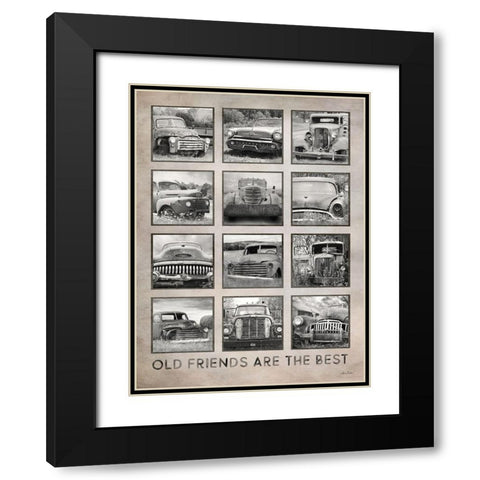 Old Friends Are the Best Black Modern Wood Framed Art Print with Double Matting by Deiter, Lori