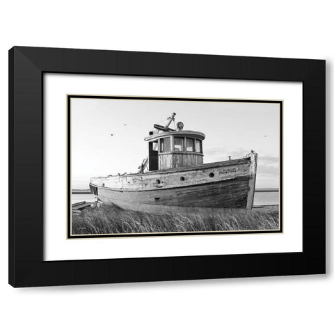 This Old Boat I Black Modern Wood Framed Art Print with Double Matting by Deiter, Lori