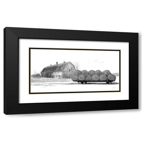Clayton Farm Black Modern Wood Framed Art Print with Double Matting by Deiter, Lori