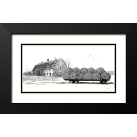 Clayton Farm Black Modern Wood Framed Art Print with Double Matting by Deiter, Lori