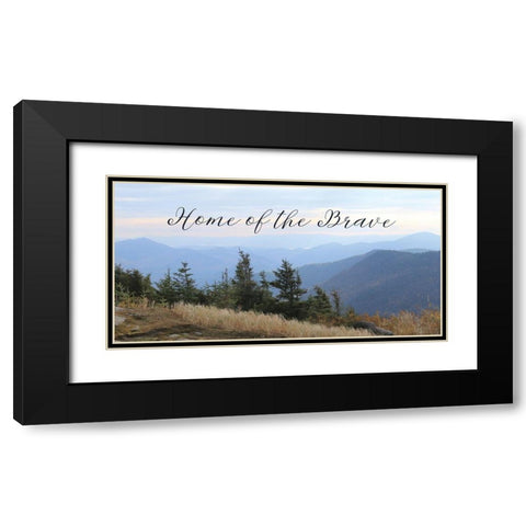 Home of the Brave Black Modern Wood Framed Art Print with Double Matting by Deiter, Lori