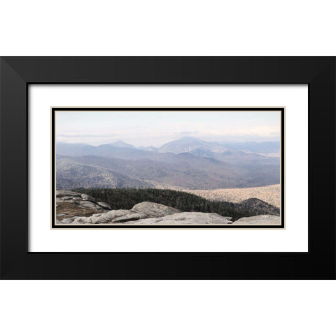 Adirondack Mountains 3 Black Modern Wood Framed Art Print with Double Matting by Deiter, Lori