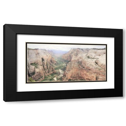 Zion National Park Black Modern Wood Framed Art Print with Double Matting by Deiter, Lori
