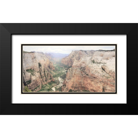Zion National Park Black Modern Wood Framed Art Print with Double Matting by Deiter, Lori