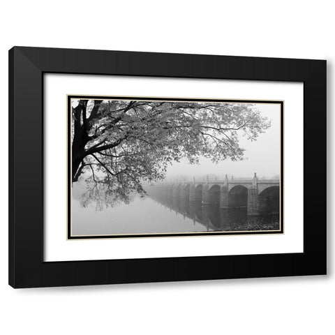 Dont Be Afraid Black Modern Wood Framed Art Print with Double Matting by Deiter, Lori