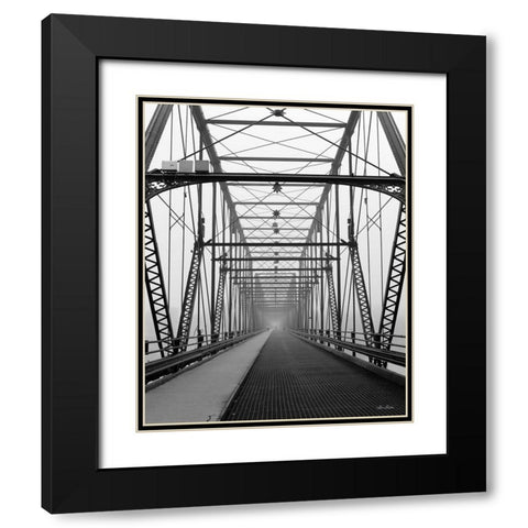 Life is a Bridge Black Modern Wood Framed Art Print with Double Matting by Deiter, Lori