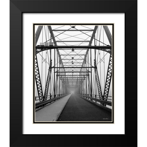 Life is a Bridge Black Modern Wood Framed Art Print with Double Matting by Deiter, Lori