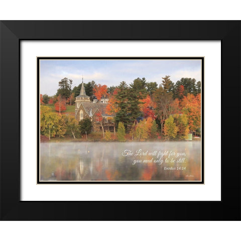 To be Still II Black Modern Wood Framed Art Print with Double Matting by Deiter, Lori