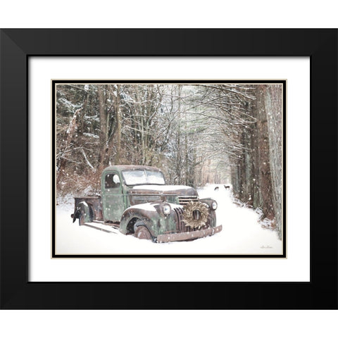 Man and Nature Black Modern Wood Framed Art Print with Double Matting by Deiter, Lori