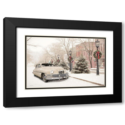 Retro Packard in Wellsboro   Black Modern Wood Framed Art Print with Double Matting by Deiter, Lori