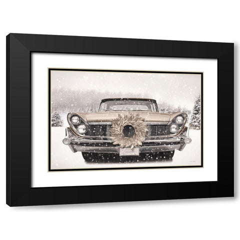 Snowy Lincoln    Black Modern Wood Framed Art Print with Double Matting by Deiter, Lori