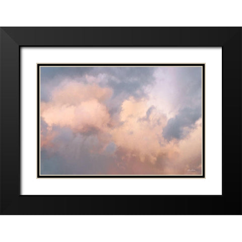 Painted Sky Black Modern Wood Framed Art Print with Double Matting by Deiter, Lori