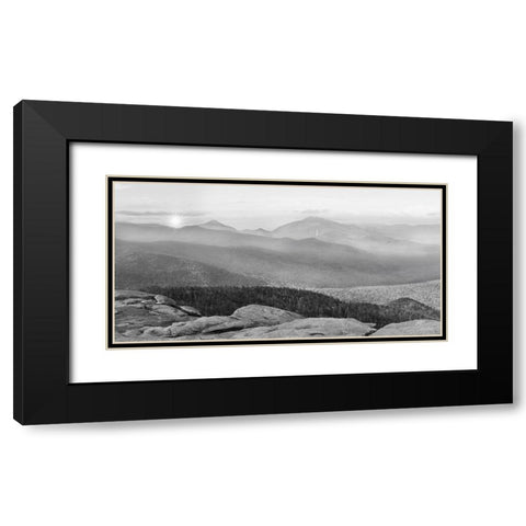 Cascade Mountain Sunrise Black Modern Wood Framed Art Print with Double Matting by Deiter, Lori