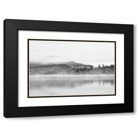 Foggy View Black Modern Wood Framed Art Print with Double Matting by Deiter, Lori