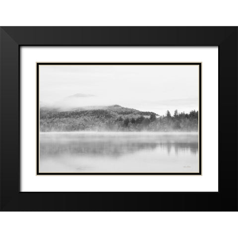 Foggy View Black Modern Wood Framed Art Print with Double Matting by Deiter, Lori