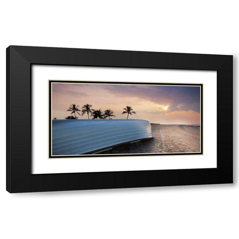 Beach Please Black Modern Wood Framed Art Print with Double Matting by Deiter, Lori