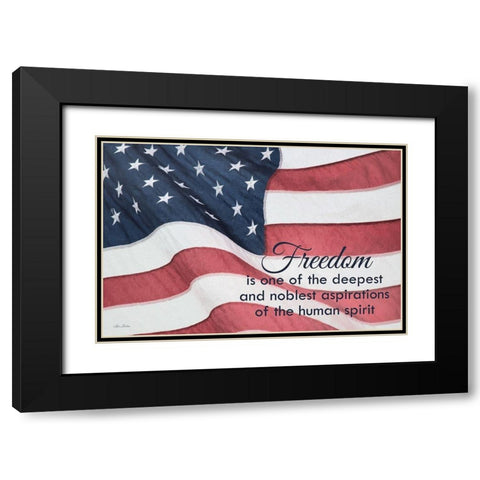 Freedom Isâ€¦     Black Modern Wood Framed Art Print with Double Matting by Deiter, Lori