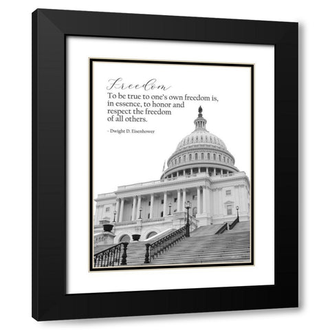 Freedom Black Modern Wood Framed Art Print with Double Matting by Deiter, Lori