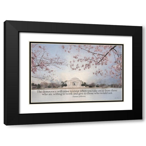 Willing to Work Black Modern Wood Framed Art Print with Double Matting by Deiter, Lori