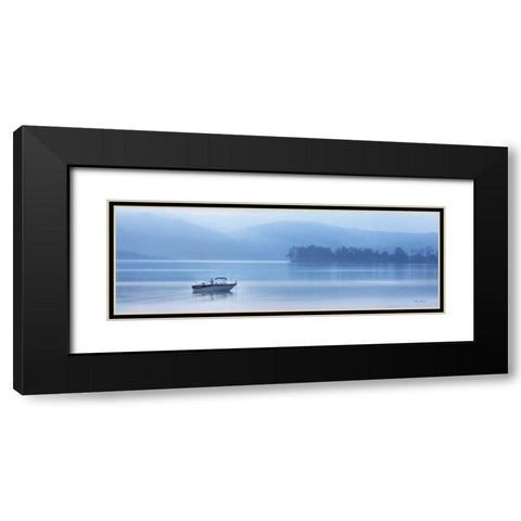 Raystown Fisherman Black Modern Wood Framed Art Print with Double Matting by Deiter, Lori