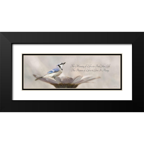 Meaning of Life Black Modern Wood Framed Art Print with Double Matting by Deiter, Lori