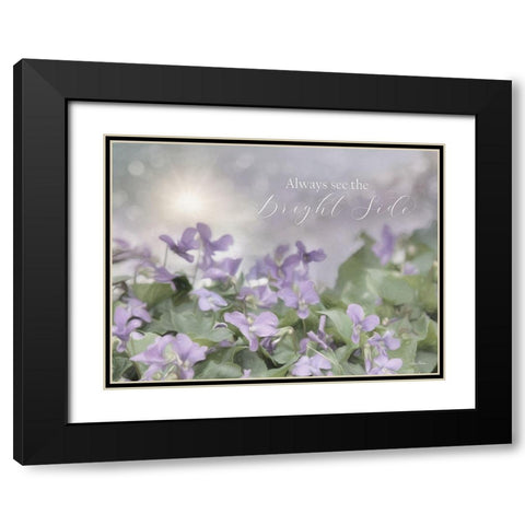 Always See the Bright Side Black Modern Wood Framed Art Print with Double Matting by Deiter, Lori