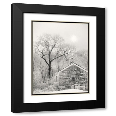Deserted Schoolhouse Black Modern Wood Framed Art Print with Double Matting by Deiter, Lori