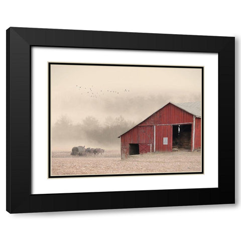 An Early Start Black Modern Wood Framed Art Print with Double Matting by Deiter, Lori