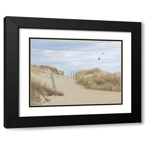 Fenwick Island Black Modern Wood Framed Art Print with Double Matting by Deiter, Lori