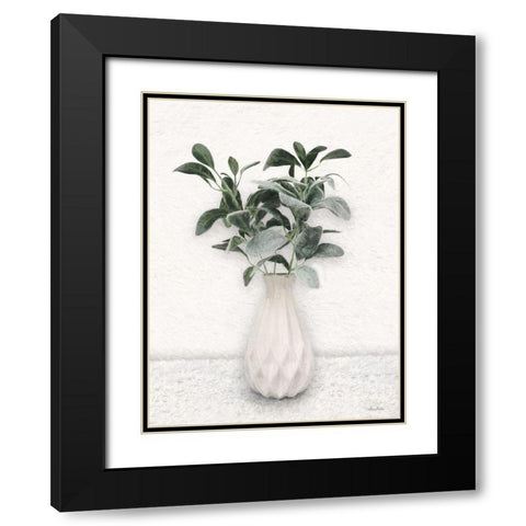 White Dreams Black Modern Wood Framed Art Print with Double Matting by Deiter, Lori