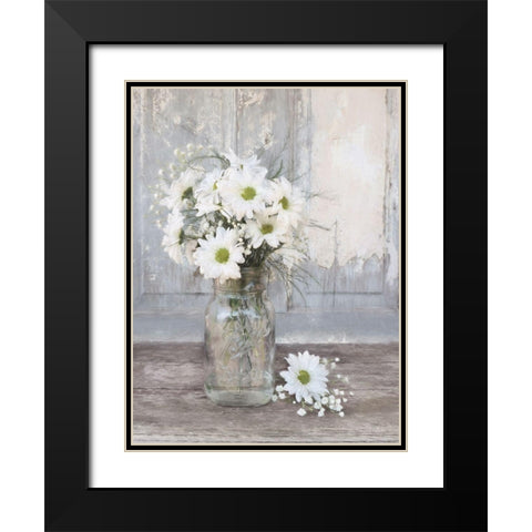 Farmhouse Floral II Black Modern Wood Framed Art Print with Double Matting by Deiter, Lori