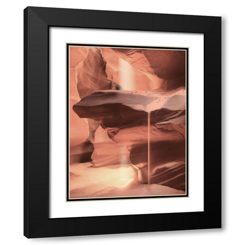 Sandfall at Antelope Canyon Black Modern Wood Framed Art Print with Double Matting by Deiter, Lori