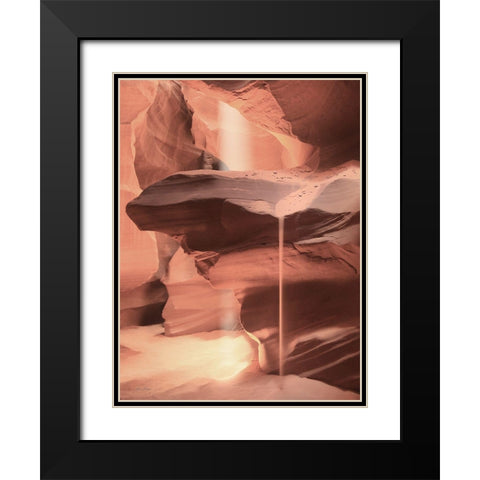 Sandfall at Antelope Canyon Black Modern Wood Framed Art Print with Double Matting by Deiter, Lori