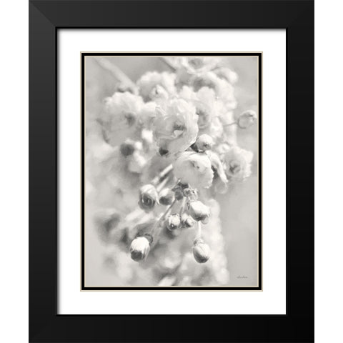 Painted Blossoms II Black Modern Wood Framed Art Print with Double Matting by Deiter, Lori