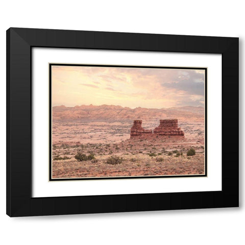 Dusty Desert II Black Modern Wood Framed Art Print with Double Matting by Deiter, Lori